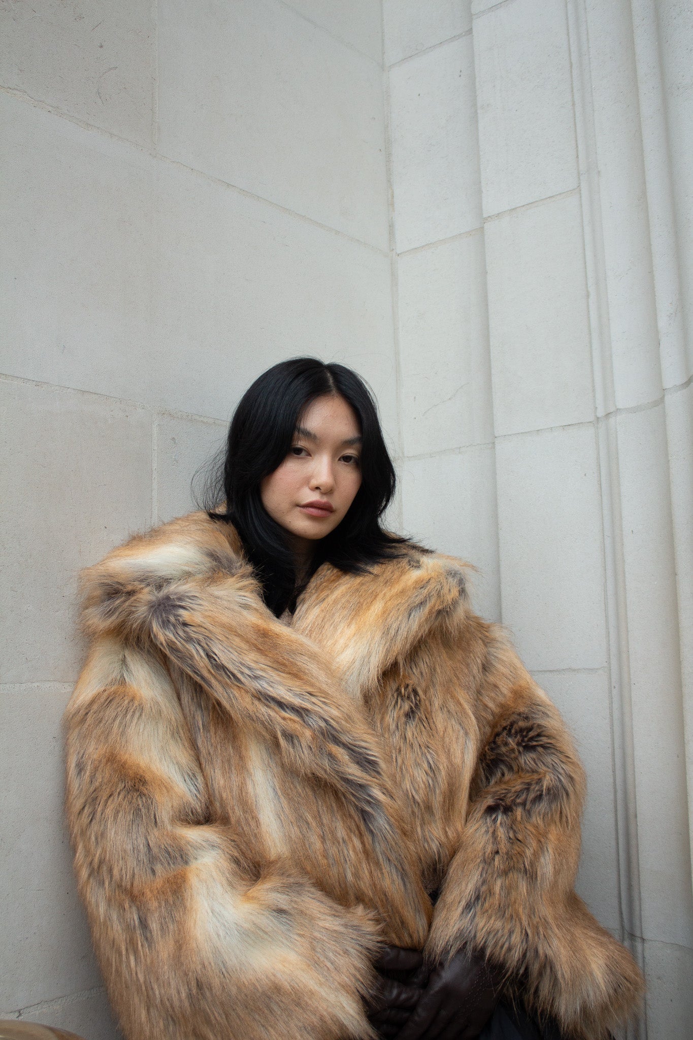 Crop Faux Fur Coat – Ezímma